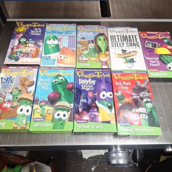 Veggie Tales VHS Lot of 9 - Picture 2 of 7